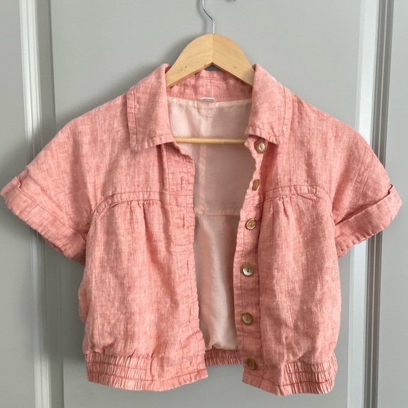 Tops - Crop Top Button Down Size S